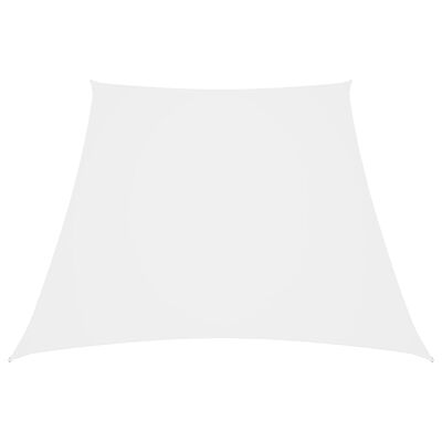 vidaXL Sunshade Sail Oxford Fabric Trapezium 3/4x3 m White