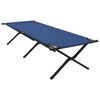 vidaXL Folding Camping Bed 2 pcs Blue 210 x 80 x 46 cm Oxford fabric
