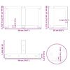 vidaXL Coffee Table Legs T-Shaped&nbsp;2 pcs Black 50x25x(30-31) cm Steel