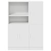 vidaXL 2 Piece Kitchen Cabinet Set White Engineered Wood