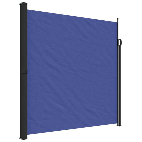 vidaXL Retractable Side Awning Blue 200x500 cm