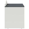 vidaXL Box with Storage and Chalkboard Front ROROS Grey and White