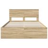 vidaXL Bed Frame Sonoma Oak 150 x 200 cm Engineered Wood