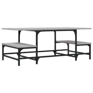 vidaXL Coffee Table Grey Sonoma 100x50.5x40 cm Engineered Wood