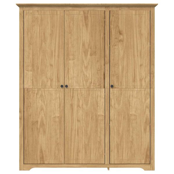 vidaXL Wardrobe BODO Honey Brown 146 x 53.5 x 173 cm Engineered Wood