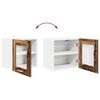 vidaXL Hanging Cabinet 2 pcs Old Wood 40 x 31 x 40 cm Engineered Wood