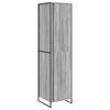 vidaXL Warderobe 2 pcs Grey Sonoma 50 x 50 x 200 cm Engineered Wood