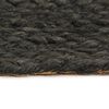 vidaXL Braided Rug Reversible Anthracite and Natural 180 cm Jute Round