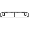 vidaXL Bed Frame without Mattress Black Metal 140x200 cm