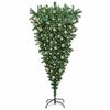 vidaXL Upside-down Artificial Pre-lit Christmas Tree with Ball Set