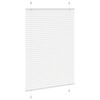 vidaXL Pleated Blind White 85x100 cm Fabric Width 84.4 cm Polyester