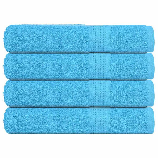 vidaXL Sauna Towels "FROGN" 4 pcs Turquoise 80x200 cm 360 gsm