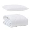 vidaXL Summer Duvet with Pillow 2 pcs White Microfiber