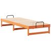 vidaXL Bed Frame Brown 80 x 210 cm Solid Pine Wood