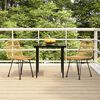 vidaXL 3 Piece Garden Dining Set Poly Rattan