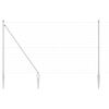 vidaXL Outdoor Euro Fence with Spikes 10 x 1.5 m Galvanised Steel Mesh