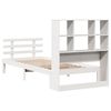 vidaXL Bookcase Bed without Mattress White 90x190 cm Single Solid Wood Pine