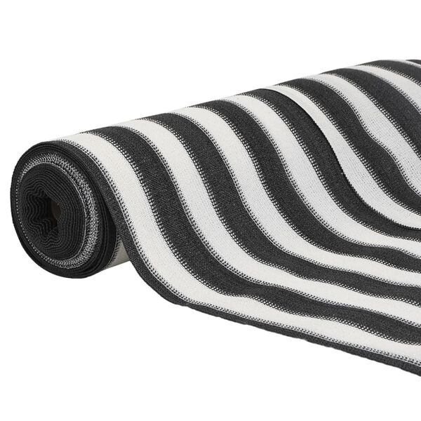 vidaXL Privacy Net Anthracite and White 1.8x10 m HDPE 195 g/m&sup2;