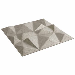 vidaXL Wall Panels 12 pcs 50 x 50 cm Diamond Beton XPS Foam