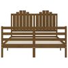 vidaXL Bed Frame without Mattress Honey Brown 140x190 cm Solid Wood