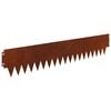 vidaXL Lawn Edging 20 pcs 103 x 20 cm Steel Rusty