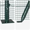 vidaXL Fence Post Green 50 x 1.5 m (16 x 16 mm mesh) Steel and PVC