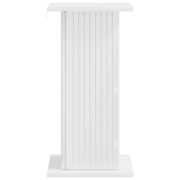 vidaXL Plant Stand High Gloss White 30.5 x 30 x 60.5 cm