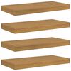 vidaXL Wall Shelf Wall-Mounted 4 pcs Beige 50 x 23.5 x 4 cm