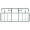 vidaXL Greenhouse with Base Frame Green 445x169x195 cm Aluminium