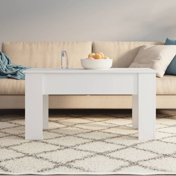 vidaXL Coffee Table White 101x49x52 cm Engineered Wood