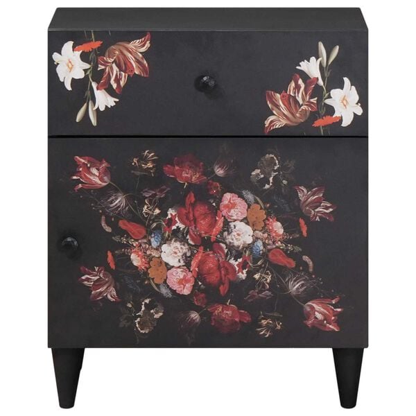 vidaXL Bedside Table Multicolour 50 x 33 x 60 cm Solid Mango Wood