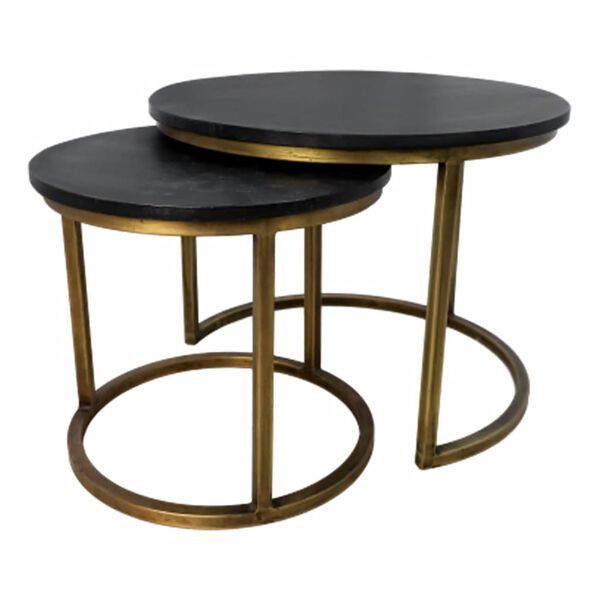HSM Collection 2 Piece Coffee Table Set Finnley Round