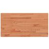 vidaXL Table Top 100x50x1.5 cm Rectangular Solid Wood Beech