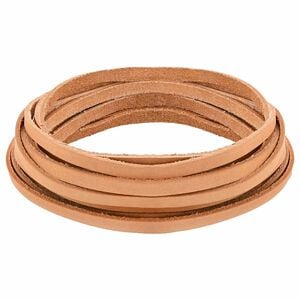 vidaXL Leather Strap Light Brown 200 x 0.6 cm Leather