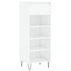 vidaXL Shoe Cabinet High Gloss White 40x36x105 cm Engineered Wood