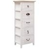 vidaXL Side Cabinet 35x25x87 cm Paulownia Wood