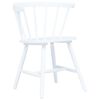 vidaXL Dining Chairs 2 pcs White Solid Rubber Wood