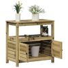 vidaXL Potting Table with Shelves 82.5x45x81 cm Impregnated Wood Pine