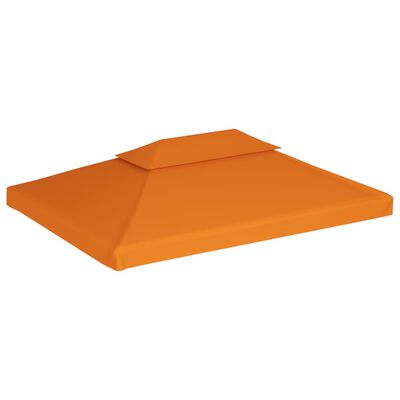 vidaXL Gazebo Cover Canopy Replacement 310 g / m² Orange 3 x 4 m