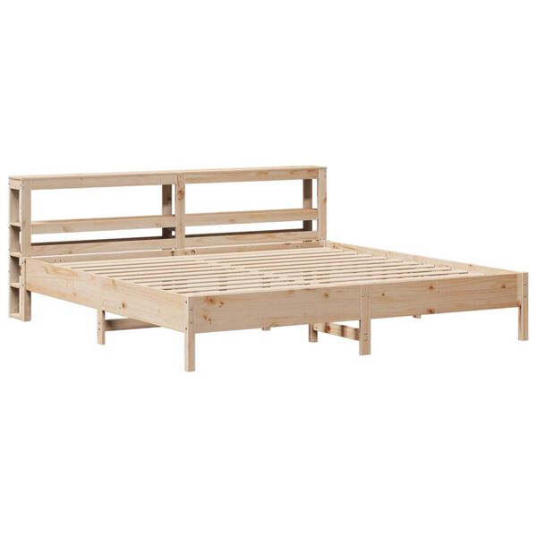 vidaXL Bed Frame without Mattress 200x200 cm Solid Wood Pine