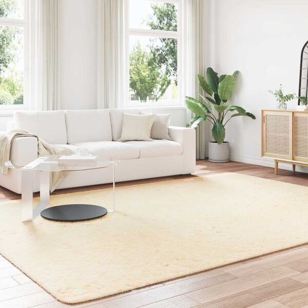 vidaXL Shaggy Rug High Pile NAVARRA Cream 240x340 cm Polyester