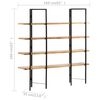 vidaXL 4-Tier Bookcase 160x35x160 cm Solid Mango Wood