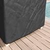 vidaXL Loungers Cover Plain Black 205 x 100 x 70 cm Fabric
