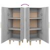 vidaXL Sideboard Grey Sonoma 34.5x34x90 cm Engineered Wood