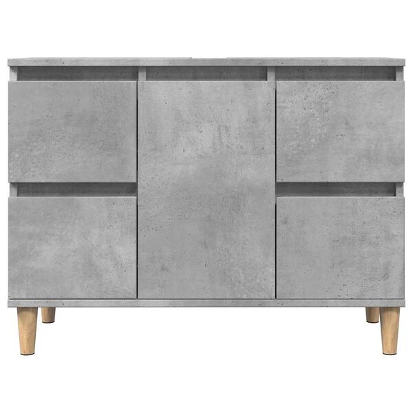 vidaXL Sink Cabinet Concrete Grey 80x33x60 cm Engineered Wood