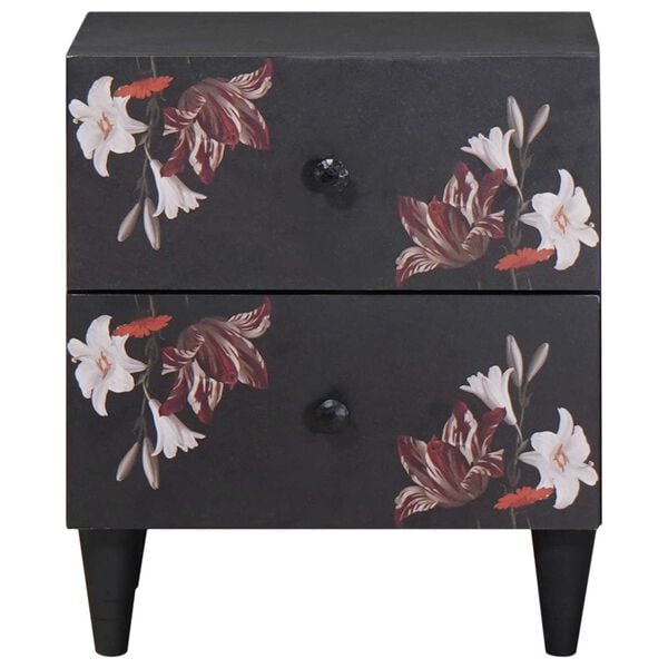 vidaXL Bedside Table Brown 40 x 33.5 x 46 cm Solid Mango Wood