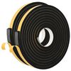 vidaXL Self-adhesive Foam Tape 2 pcs Black 15mm x 5m CR Foam