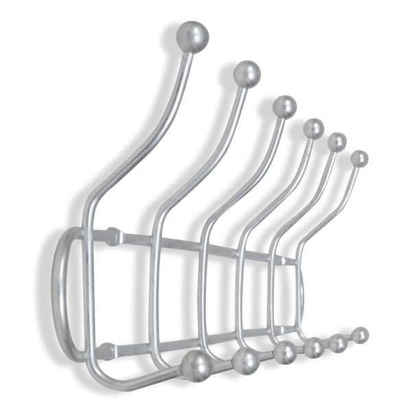 vidaXL Steel Wall Peg Board with 12 Hooks 2 pcs