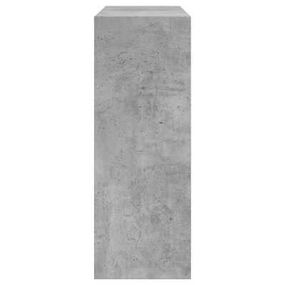 vidaXL Shoe Cabinet Concrete Grey 60x21x57 cm Engineered Wood