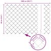 vidaXL Fence Post Grey 10 x 0.6 m (60 x 60 mm mesh) Steel and PVC